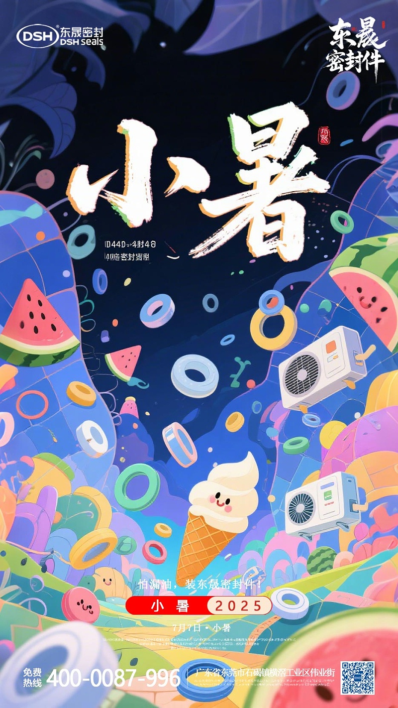 東晟密封件-20250703小暑-二十四節(jié)氣海報1 (2)