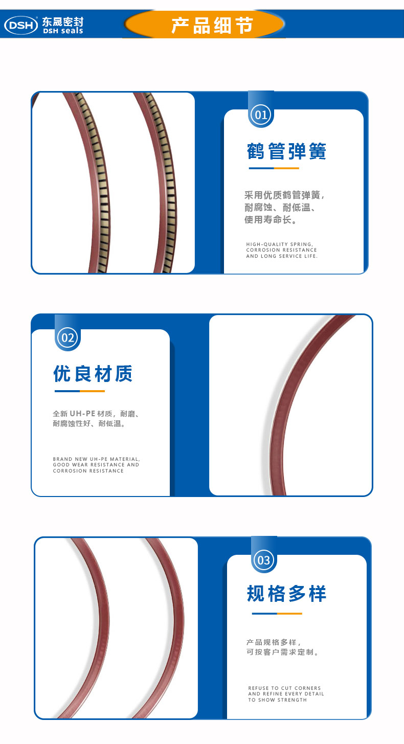 外側(cè)彈簧蓄能密封圈