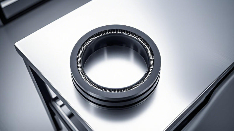 四氟雙向彈簧泛塞封密封圈密封件油封2