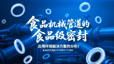 食品級密封墊圈（EPDM墊片）產(chǎn)品案例 ? 食品機械管道中食品級密封的應(yīng)用環(huán)境解決方案的分析！