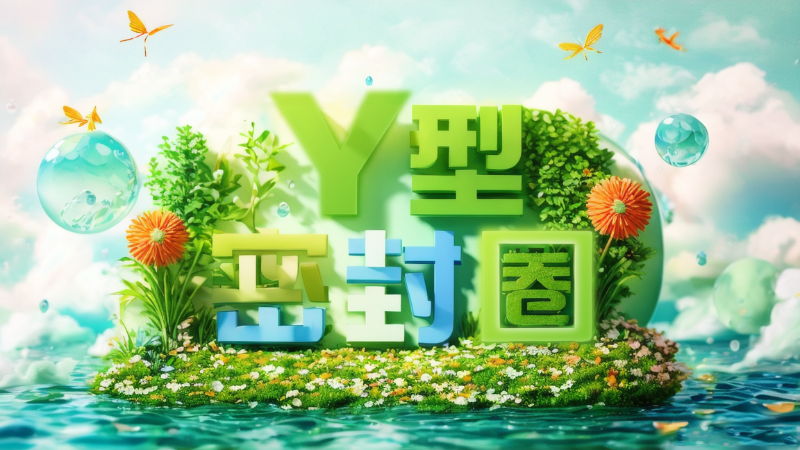 22Y形密封圈效果字體海報(bào)