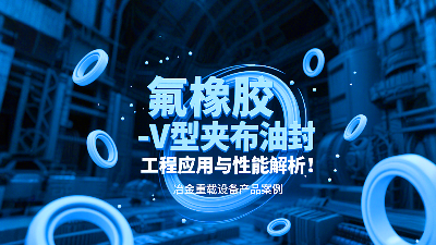 冶金重載設(shè)備丨氟橡膠V型夾布油封的工程應(yīng)用與性能解析！