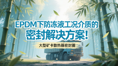 大型礦卡散熱器密封圈 ? EPDM下防凍液工況介質的密封解決方案！