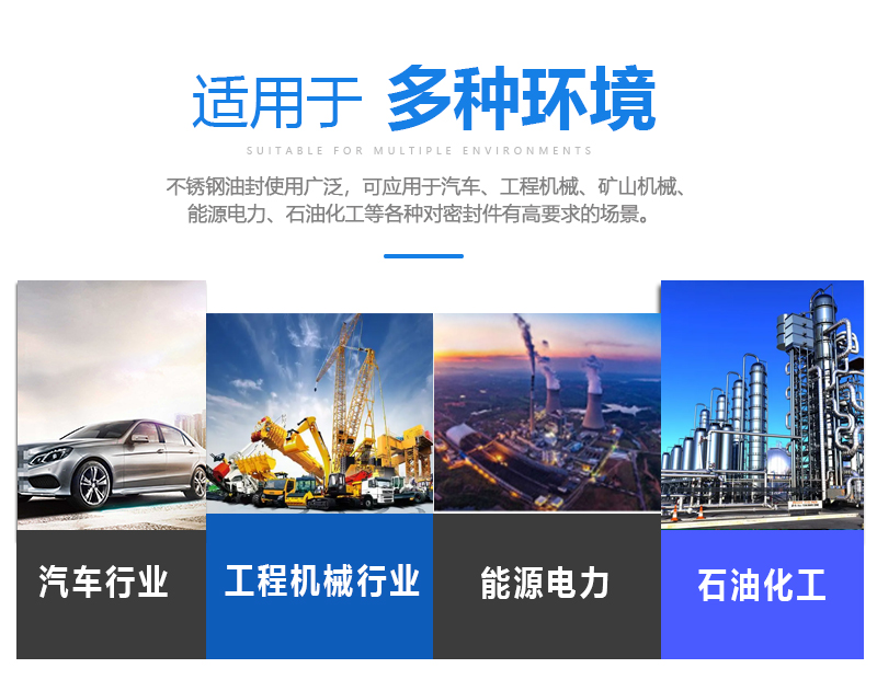 不銹鋼骨架油封應用場景