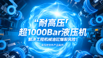 耐高壓?：超1000Bar液壓密封圈，解決工程機械油缸爆裂風(fēng)險！