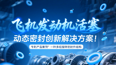 專利產(chǎn)品案例 ? 一種多組旋轉(zhuǎn)密封圈結(jié)構(gòu)：飛機發(fā)動機活塞動態(tài)密封創(chuàng)新解決方案！