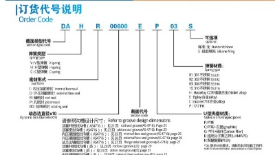 <i style='color:red'>唇型密封圈泛塞封</i>訂貨說明