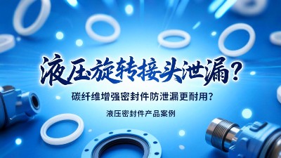 問題點?：液壓旋轉(zhuǎn)接頭泄漏？碳纖維增強密封圈防泄漏更耐用？