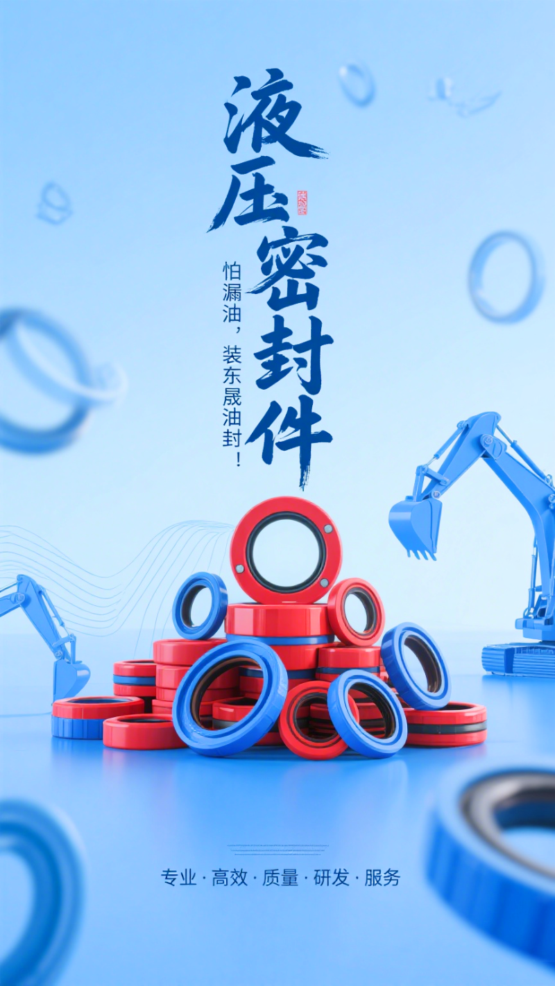 液壓挖掘機(jī)動臂無力密封件3