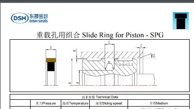 重載組合密封圈規(guī)格尺寸表SPG